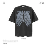 American vintage street T-shirt cotton men loose summer