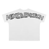 Mixed Emotion T-Shirt MIXED EMOTION Boxy Crew Neck Loose Short Sleeve