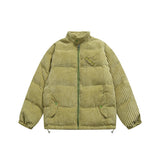 Unisex Jacket Winter Coral Fleece Drawstring Cotton-Padded Coat for Women