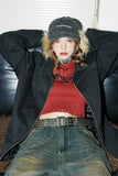 Unisex Jacket Autumn Loose Rivet Jacket Women's Clothing