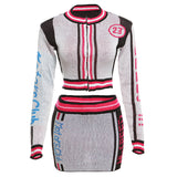 Women Co-Ord Set Fall Women's Clothing Casual Top Sexy Skirt Sets