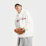 Unisex Hoodie Loose Letter Print Pullover Hooded Sweater