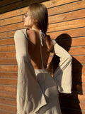 Women Sweater Dress Dress Knitted Thin Autumn Winter Long Dress