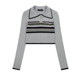 Women Sweater Women's Retro Casual Multicolor Short