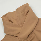 Men Hoodie Turtleneck Hooded Sweatshirt Mechanical Style Loose Zip Leisure Pullover Hoodie Coat