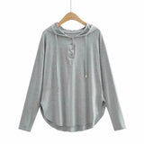 Women T-Shirt Women's Loose Sun-Protection Shirt Long Sleeve T-shirt