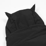 Men Cotton Padded Jacket Coat Men's Loose Drawstring Warm-Keeping Cotton Clothing Outer Wear