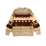 Unisex Sweatshirt Autumn Crew Neck Stripes