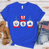 Women's Independence Day T Shirt round Neck Short Sleeve T-shirt Women's Top