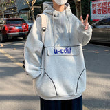 Men Hoodie Sweater Men's Hooded Jacket High Street Ins Spring and Autumn Loose