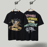 Travis Scott T-Shirt Travis Scott Cactus Jack x Utopia Loose Short Sleeve