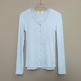 Women Long Sleeve Shirt Vest Cardigan Long Sleeve Coat Cardigan