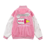 Varsity Jacket Vintage Autumn Baseball Uniform for Women