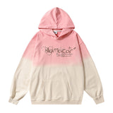Men Hoodie Hanging Dye Gradient Hooded Pullover