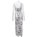 Women Co-Ord Set Women's Summer Sexy Camisole Split Skirt