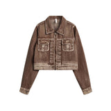 Unisex Sweater Autumn Ultra Short Denim Jacket