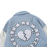 Varsity Jacket Vintage Autumn Vintage Loose Wash Jacket