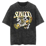 Mens Vintage T Shirt Streetwear Harajuku Japan
