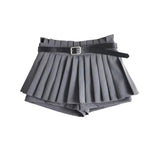 Women's Skirt Pleated Pantskirt Short Skirt Women's Summer Ins Casual Skirt