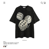 American vintage street T-shirt retro men's loose half-sleeved shirt