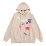 Men Hoodie Printed Clothing Spring and Autumn Men's Loose Casual Long Sleeves Sports Hoodie
