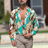 Men's Shirt Cardigan Men's Striped Shirt