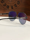 Chrome Hearts Sunglasses Light Luxury Fashion Exquisite Half Frame Sunglasses