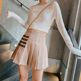 Women Skirt Spring Preppy Style Skirt Skirt