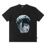 Men T Shirt Summer Letter Print Loose Short Sleeve T-shirt for Men and Women