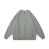 Unisex Hoodie Retro Crew Neck Pullover Sweatshirt Men's Design Fashion Brand