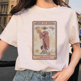 Women's Tarot Card Flower Funny Time Ladies Cartoon Fashion