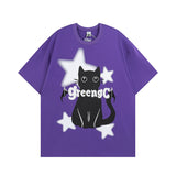 Men T Shirt Street Towel Casual All-Match Short-Sleeved T-shirt Men and Women