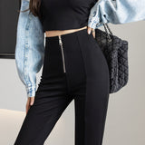 Palazzo Pants Slim-Fit Micro Flared Pants Women's Autumn Wide-Leg Pants High Waist Drooping Casual