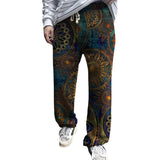 Men Pant Printed Loose Trousers Casual Trousers