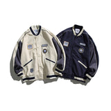 Varsity Jacket Vintage Autumn Loose Cardigan Baseball Uniform