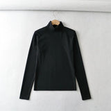 Women T-Shirt Bottoming Shirt Women's Spring Long-Sleeved T-shirt Top