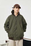 Unisex Jacket Autumn Contrast Color Flight Jacket Women's Clothing