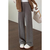 Palazzo Pants Maillard Wide-Leg Pants Women's Autumn and Winter Leisure Loose Straight Corduroy Chenille Pants