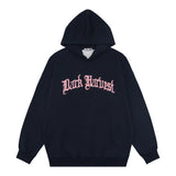 Men Hoodie Letter Personality Printed Hoodie Men's Vibe Loose Pullover Hoodie