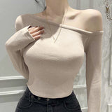Women Long Sleeve Shirt Short Autumn Long Sleeve