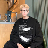 Men Hoodie Heavy round Neck Sweater Men Couple Loose
