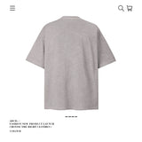 American vintage street T-shirt pure cotton retro men's and women's summer loose