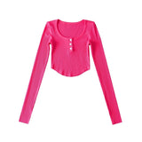 Women T-Shirt Long Sleeve T-shirt Summer Women's Fashion Casual round Neck