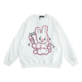 Women Hoodie round Neck Sweater Women's Autumn Loose Long Sleeve Pullover