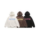 Unisex Hoodie Retro Hooded Sweatshirt Couples Coat Loose