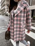 Women's Double-Breasted Woolen Coat