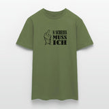 New Mittelfinger Scheiss muss ich  Männer T-Shirt