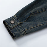 Men Denim Jacket Spring and Autumn Denim Jacket Men's Personality Shirt Jacket