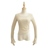 Women T-Shirt Autumn Pure Desire Style Long Sleeve Temperament Top