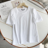 Women's T-Shirt Summer Short-Sleeved T-shirt Women's Loose round Neck